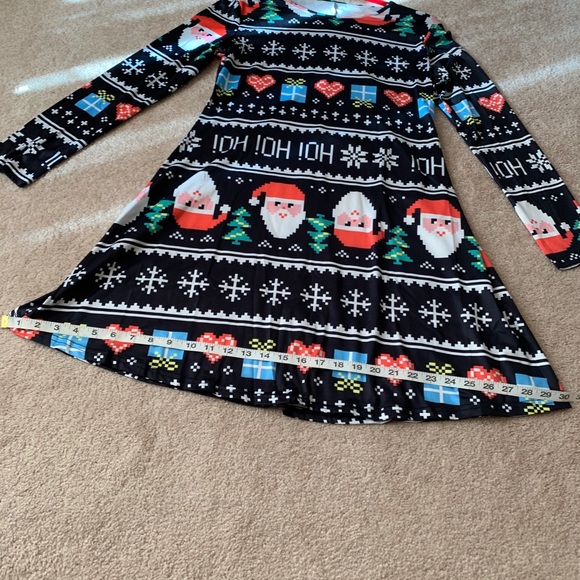 LADIES SANTA 🎅 “HOHOHO” PRINT DRESS NWOT L… - Picture 4 of 16
